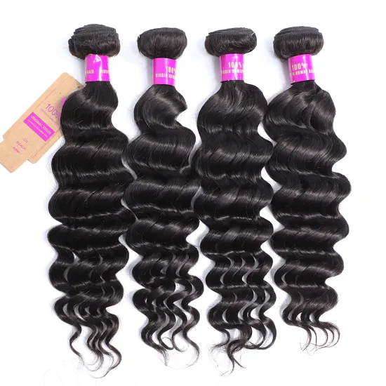 brazilian hair bundles loose deep  raw virgin hair mink brazilian human cuticle aligned hair weave bundle