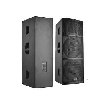 nice quality dual 15 inch passive wood speakers