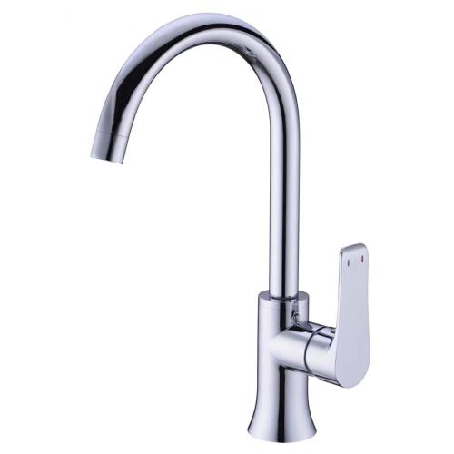 Taizhou Solid Brass Single Handle Sprayer Lead Free Spring Chrome Pull Down Kitchen Sink Faucet