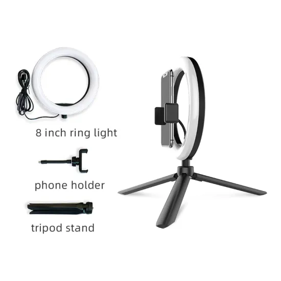 Desktop Selfie Ring Light for YouTube, Facebook, and TikTok Photography