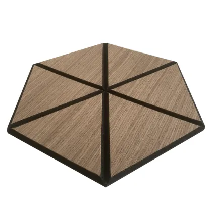 Modern Hexagon Cork Acoustic Wall Panel for Bedroom Soundproofing