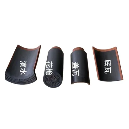 Japanese garden pagodas roof tea house ceramic roof tile