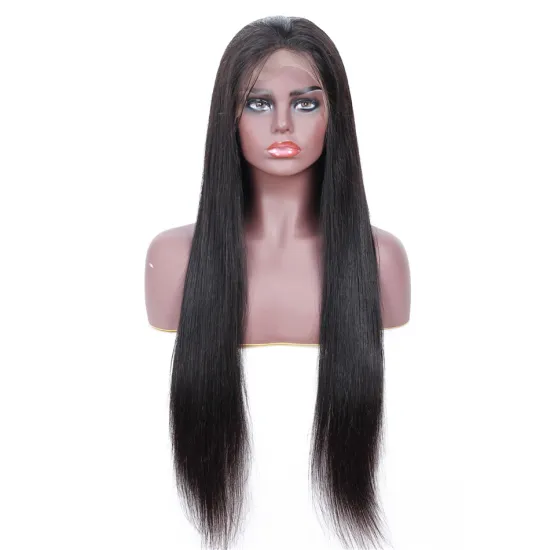 Wig Vendors Swiss Lace Frontal Natural Color Raw Unprocessed Brazilian 100% Cuticle Aligned Straight Human Hair Lace front Wig