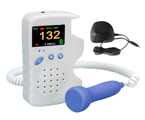 Renkli LCD ile Bebek Nabız Fetal Doppler