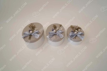 Butterfly-knot Decorated Light Gray Jewelry Box