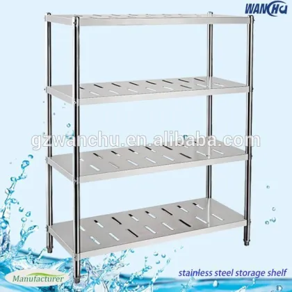 Commercial Stainless Steel Kitchen Storage Rack/Metal Storage Rack/4 Tire Storage rack
