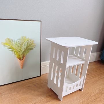 Modern Cheap Wooden Coffee Tables with PVC Legs and Rectangle Trays