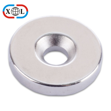 Hot sale customized coated disc countersunk N52 magnet