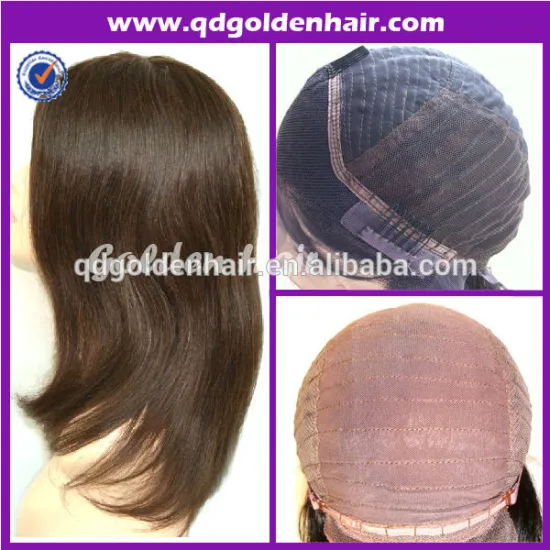 Golden Hair High Quality Virgin Remy Brazilian Human Hair Lace Front Wig