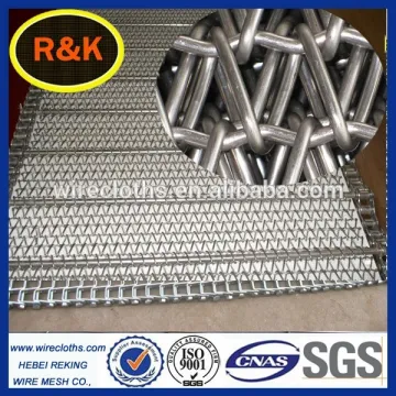 stainless steel mesh ladder conveyor belt