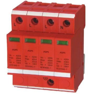220V Three Phase Power Surge Protector with 10kA Imax, 20kA UC, and 255V MOV Protection