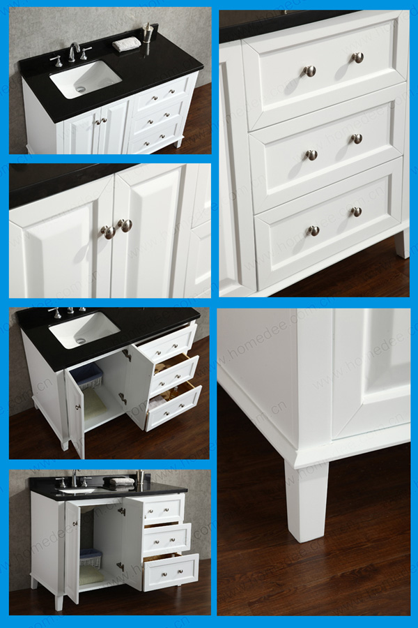 White Lacquer Bathroom Vanity