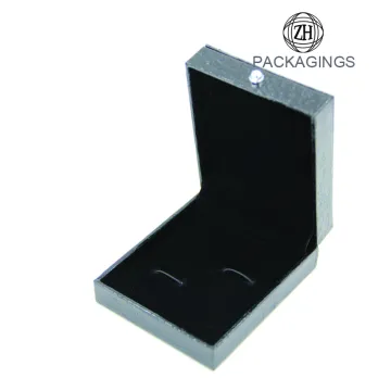 Black luxury cufflink packaging box