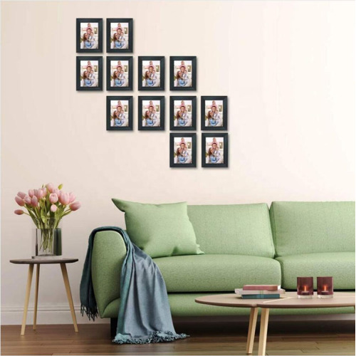 Black Picture Frame Set Wood Photo Frame