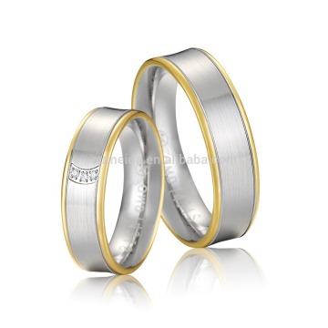 Latest wholesale couple wedding mens brass rings