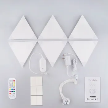 Hot Sale DIY Triangle LED Light Panel - RGB Voice Control Wall Light
