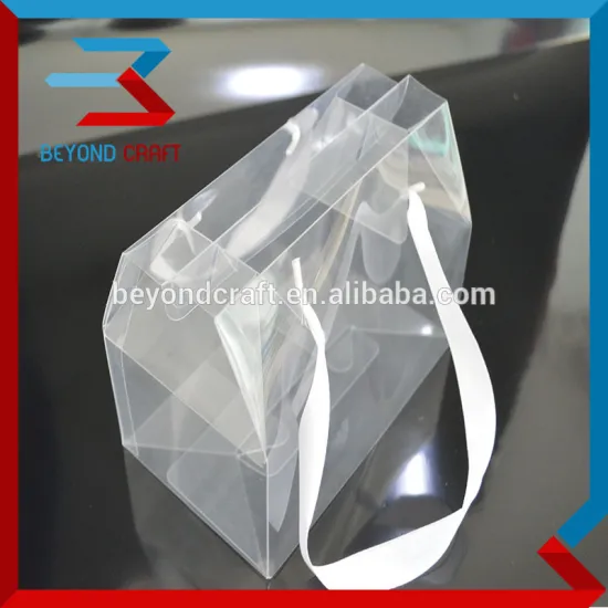 foldable clear PET PVC transparent package box packaging box