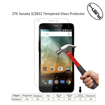HUYSHE mobile phone use tempered glass screen protector for ZET Sonata 3 / Z832