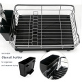 Household Metal Wire Dish Drainer With Utensil Holder