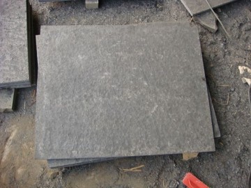 Hzx Black Basalt Flamed Tiles