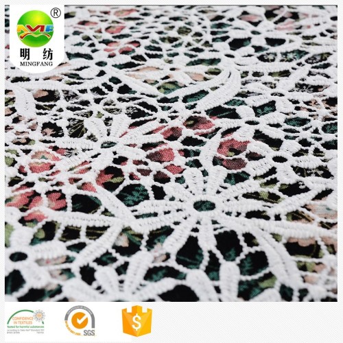 Sequin Embroidery Fabric Wedding Dress Dry Lace Fabric net embroidery fabric Supplier