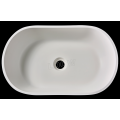 Wall-mounted wash basin WB0017-matte white-540x338x118mm-solid surface