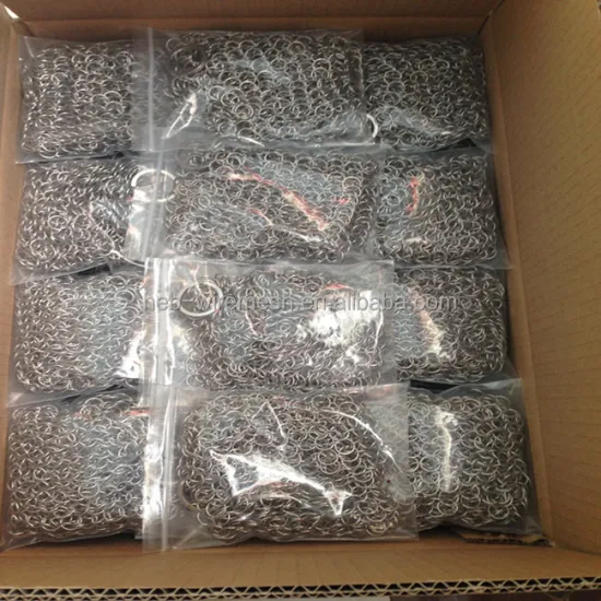 3 Inch Circular Chainmail in Square and Round Stainless Steel 304 316