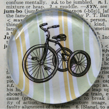 Wholesale Color printing round dome crystal fridge magnet for home decoration