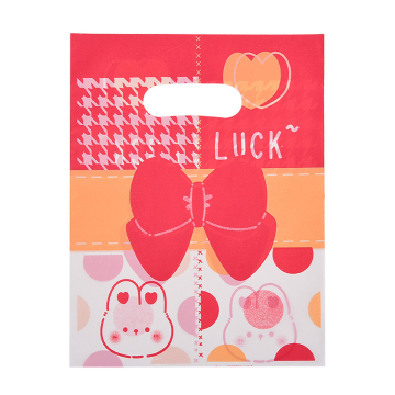 Luxury Printed Die Cut Plastic Shopping Bag with Handle