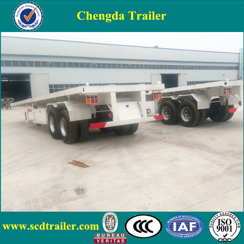 2 axle flatbed trailer 