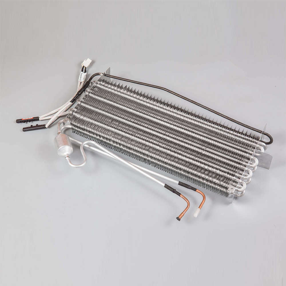 Supermarket island cooler evaporator