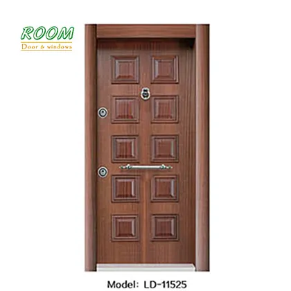 New Turkish Style Security Steel Wooden Armored Entrance Door 960x2050mm