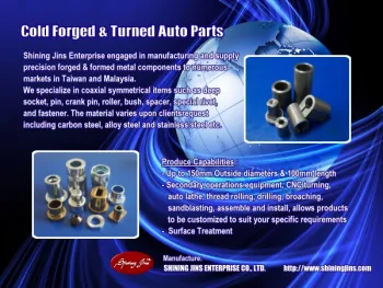 ,High strength precision cold forged and CNC machined parts