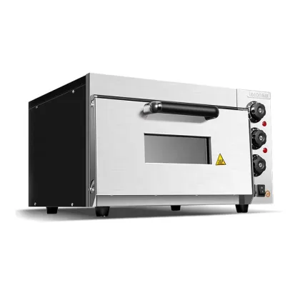 Lecon Commercial Stone Base Double Deck Electric Pizza Oven