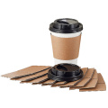 Coffee Sleeves Protective Heat Insulation Drinks Cup Sleeve Corrugated Hot Kraft Paper Disposable Craft Paper Tea Packaging