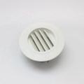 Plastic Round Louver Grille Vent White Bathroom Exhaust