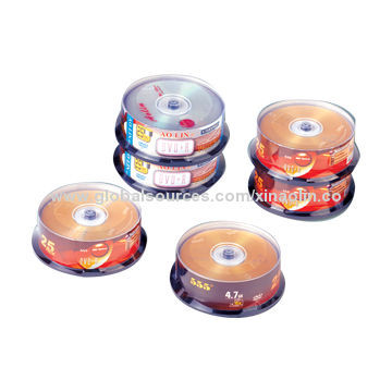 Blank DVD Discs with 8/12/16x Recording Speed, 4.7GB Data Capacity