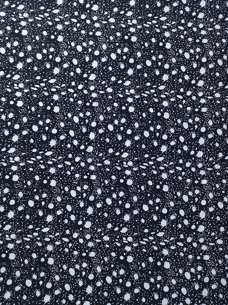 Dots Design Rayon Voile 60S que imprime la tela tejida