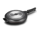 Black Aluminum Die-casting Double Grill Pan