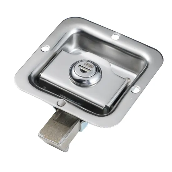 Flush Single Point Handle Lock for Generator Canopy - Recessed Paddle Slam Latch