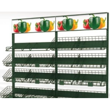 Fruit and vegetable shelf in the shopping mall