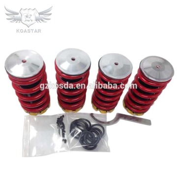 Aluminum Scaled Lowering Suspension Coilover Coil Springs For 88-00 Red