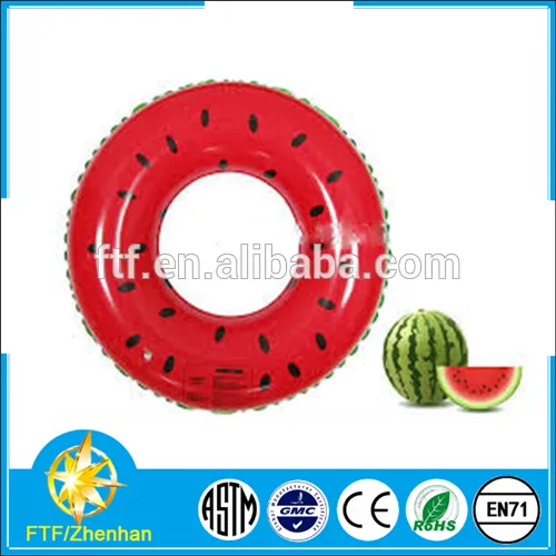 top selling fruit colorful red watermelon adult child swimming rings