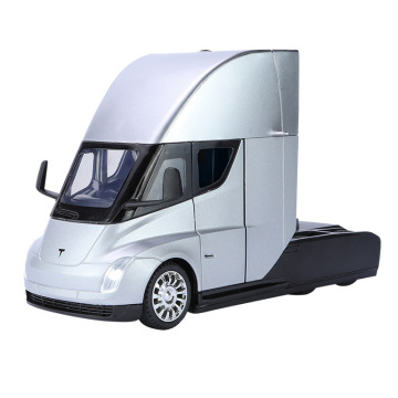 Diecast 1:24 Scale T-Semi Truck Model: Detachable Metal Simulation Vehicle with Movable Wheels - Kids Toy Car