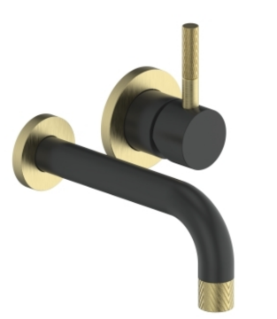 Black Wall Mounted Basin Faucet