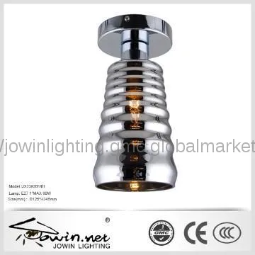 Chrome Indoor Glass Ceiling Lamp