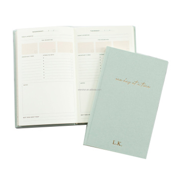 Customised Wholesale Eco Friendly A5 Fabric Notebook Journals - 2023 Cheap Price Weekly Planners