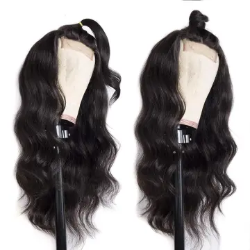 Good Quality Brazilian Hair Lace Closure Wig 4*4, Cuticle Aligned Remy Hair Natural Color Body Wave Lace Front Wig Wholesale