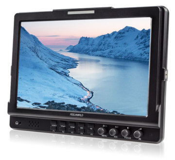 10.1 Inch HD SDI Field Monitor with Exposure, False Colors, Brightness Histogram, and Peaking Focus Assist