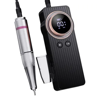 Cordless Rechargeable Nail Drill Machine - Professional Portable Polisher with 35000rpm Motor